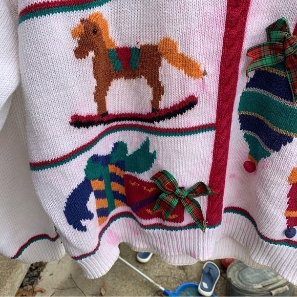 Vintage Crewneck Sweatshirt Christmas Holiday Women’s Size Large - Picture 3 of 7